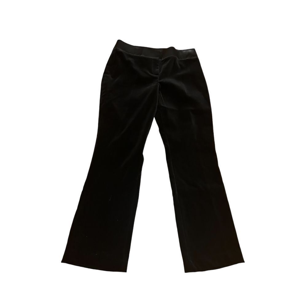 Sigred Olsen sz 10 women's Black Velvet Menswear pant trouser party event glam